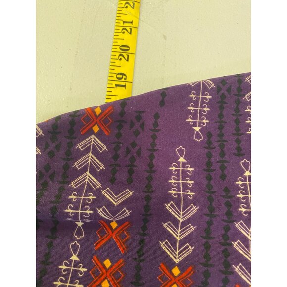 LuLaRoe Purple A-Line Carly Dress Geometric Arrow Print Small - Picture 8 of 11